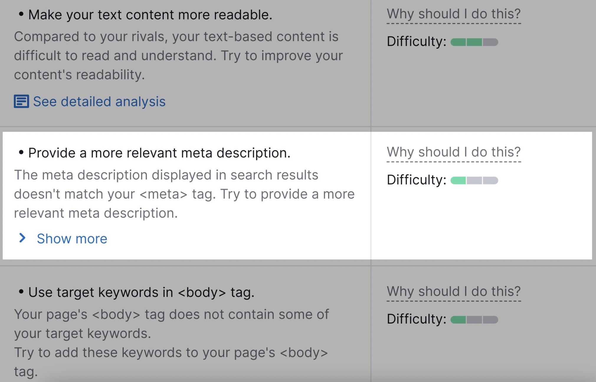 how to provide a more relevant meta description