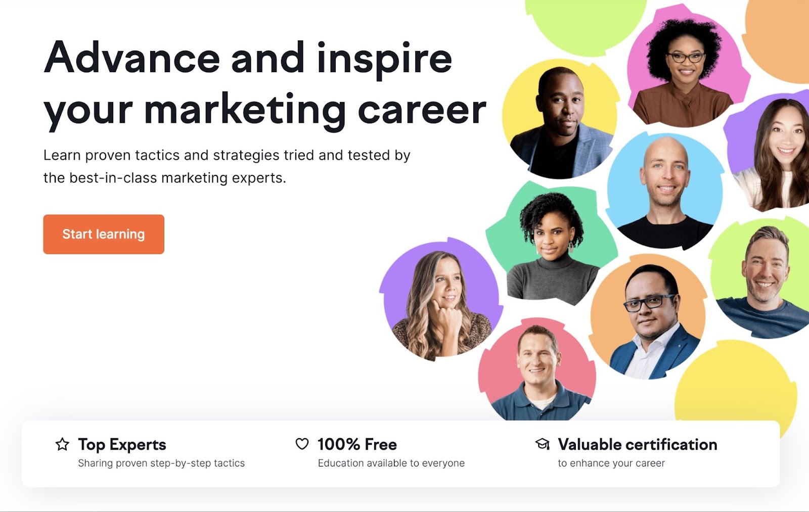 Semrush Academy landing page