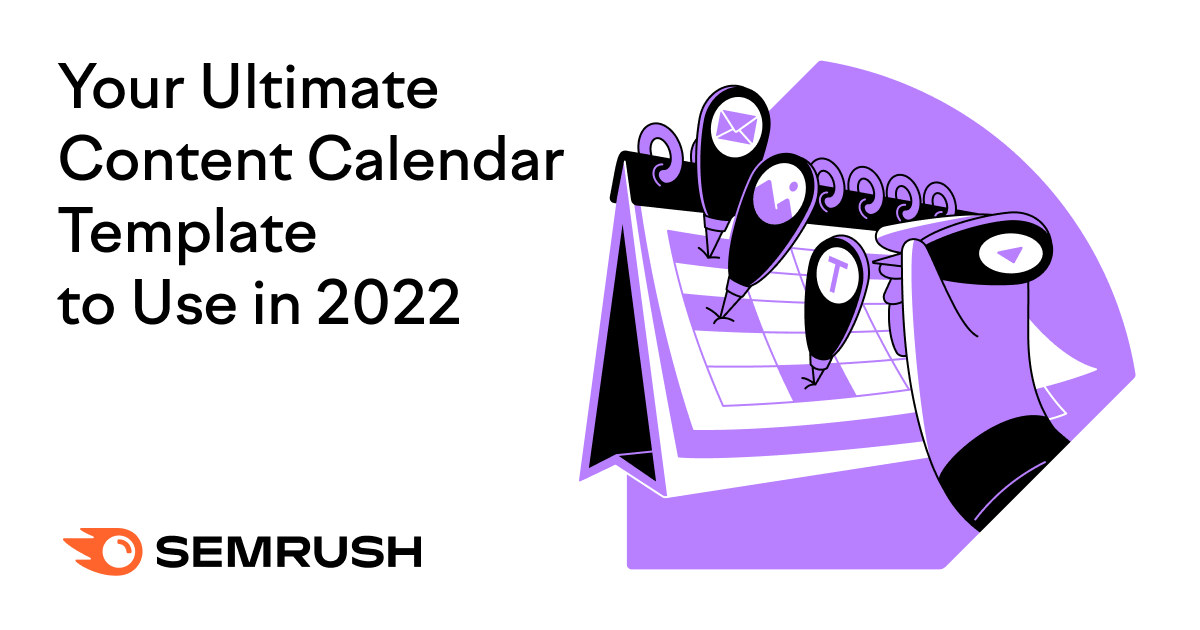 2022年使用的最終內容行事曆範本
