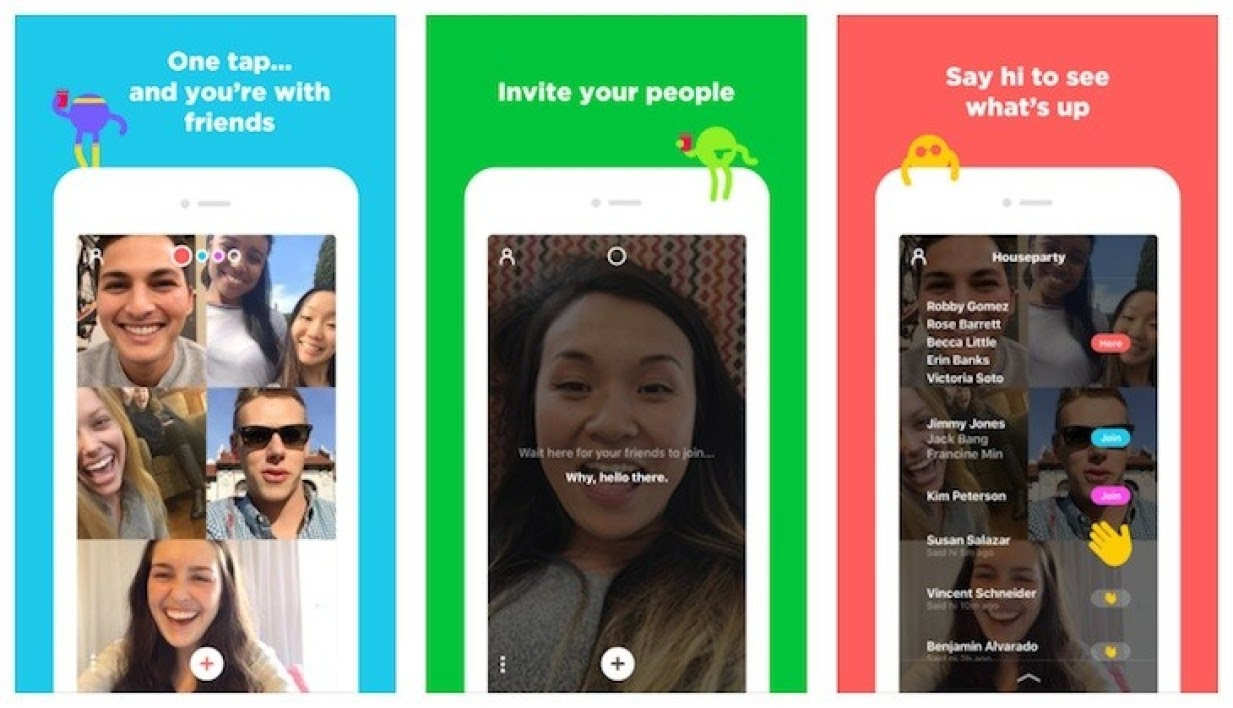 Houseparty réseaux sociaux tendance 2020