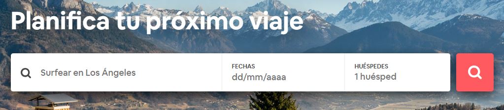 Microcopy - Buscador Airbnb