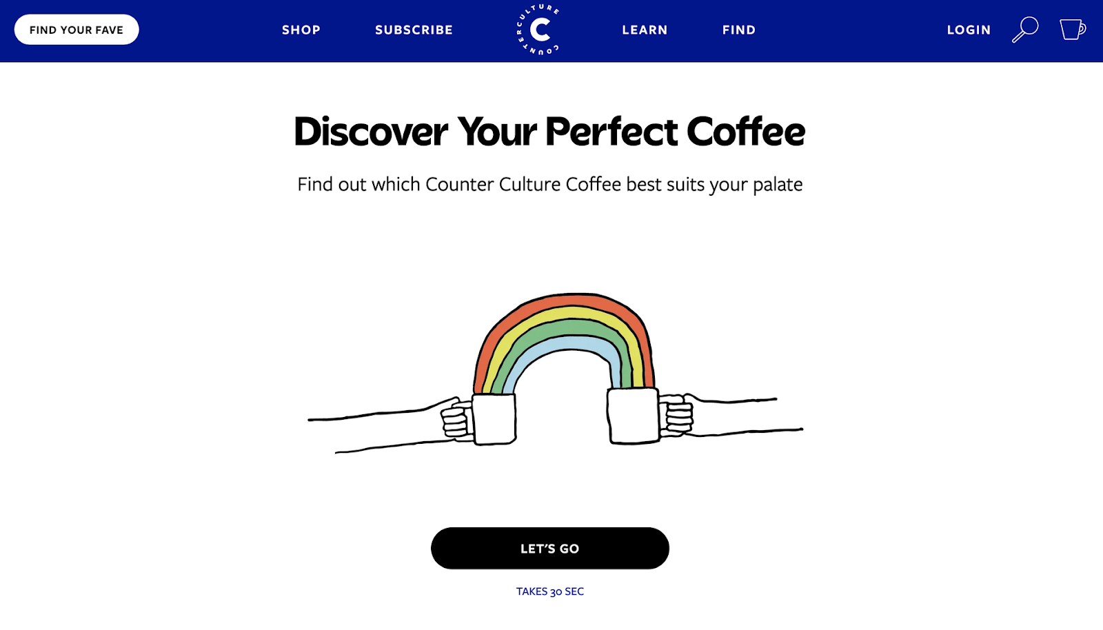 coffee brand offers personalized quiz