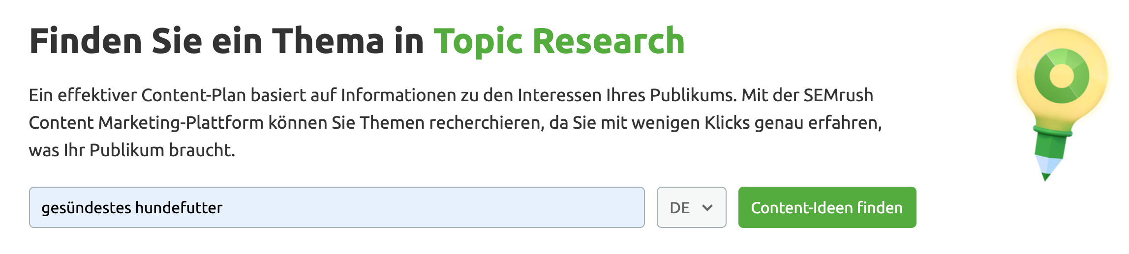 SEMrush Topic Research