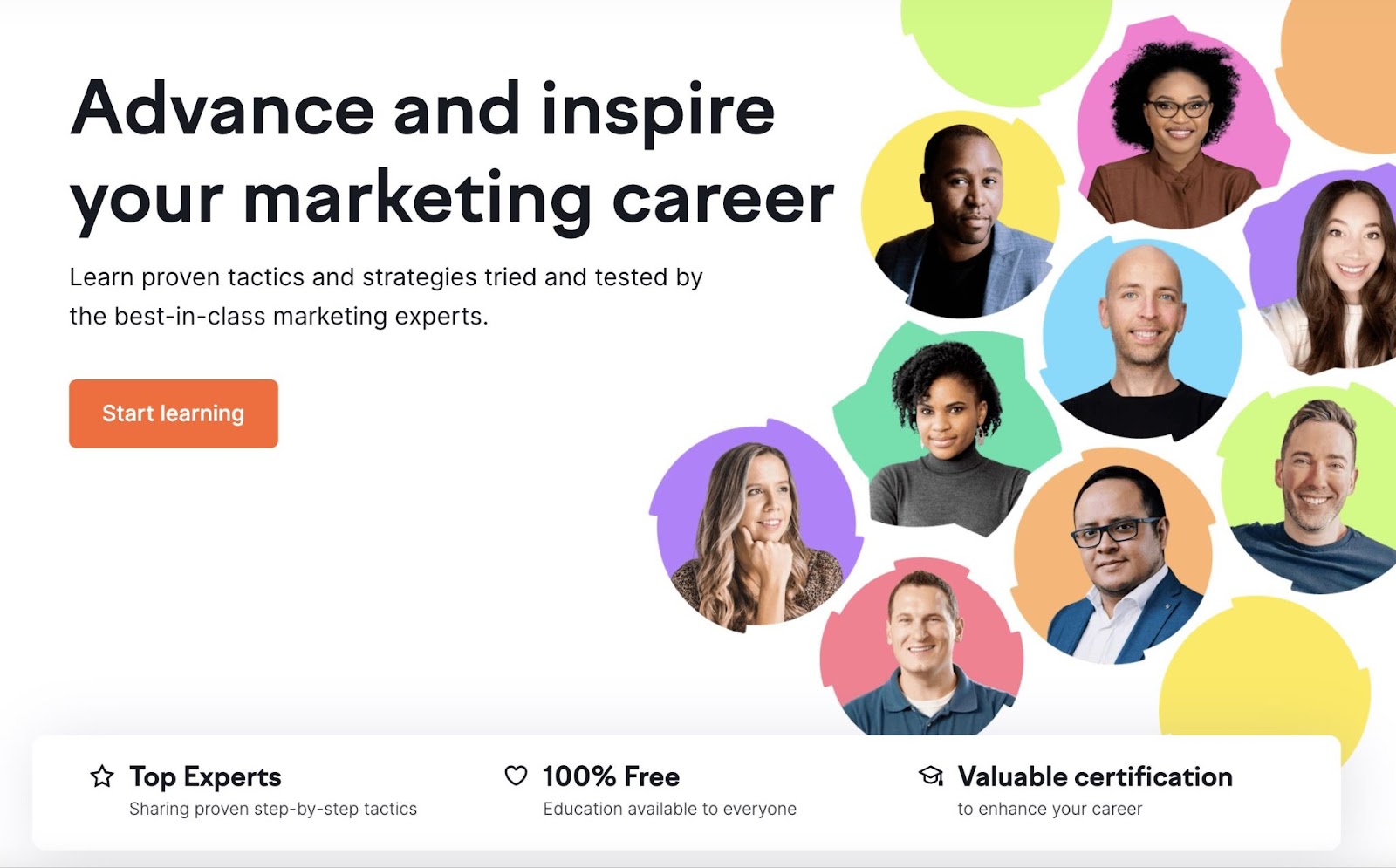 Semrush Academy landing page