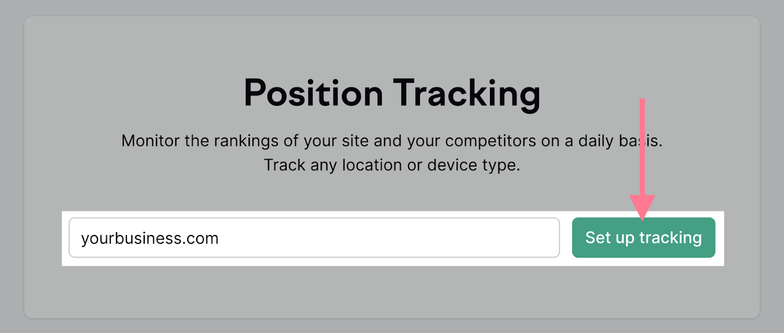 Position Tracking tool