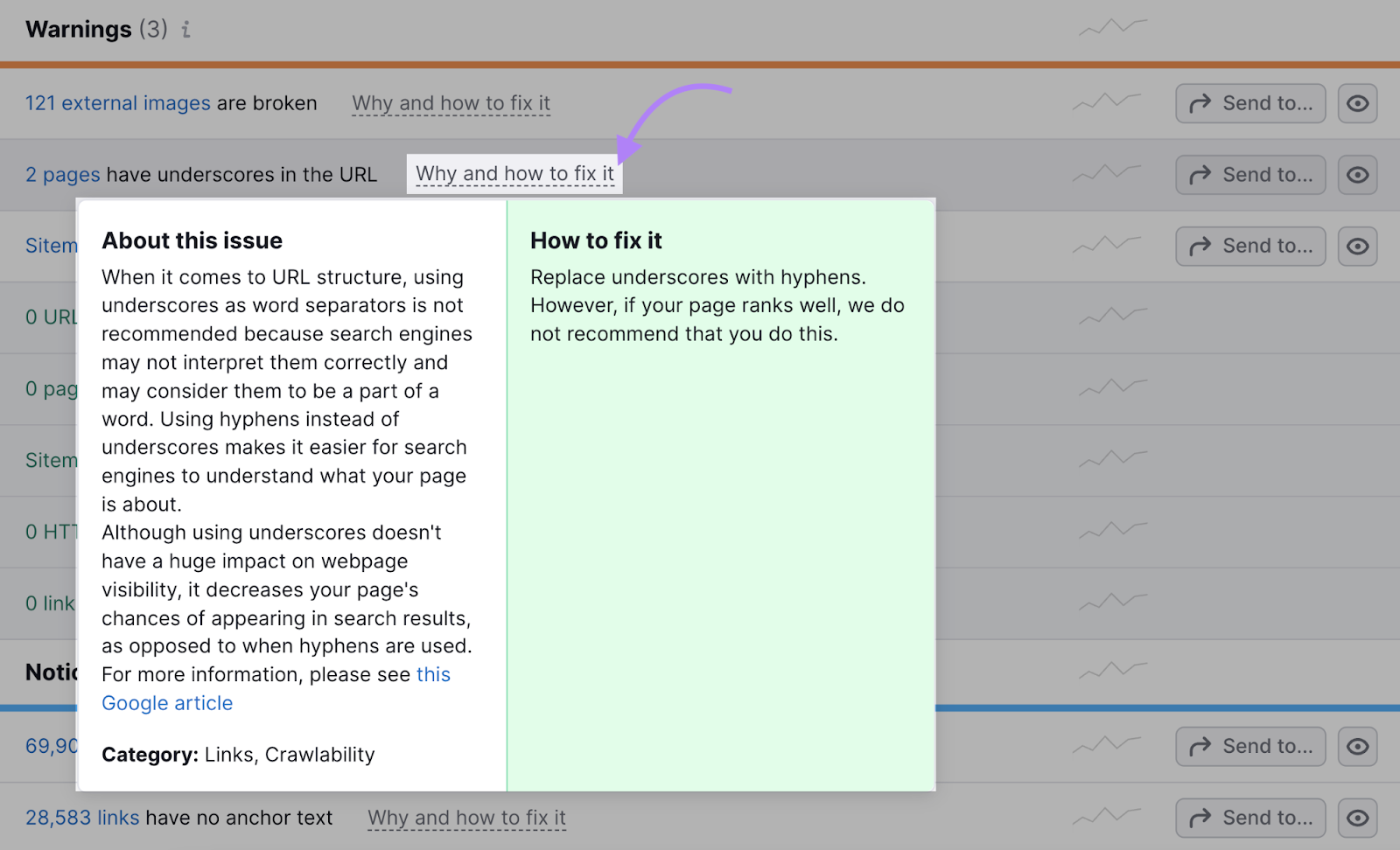 Why and how to fix it section