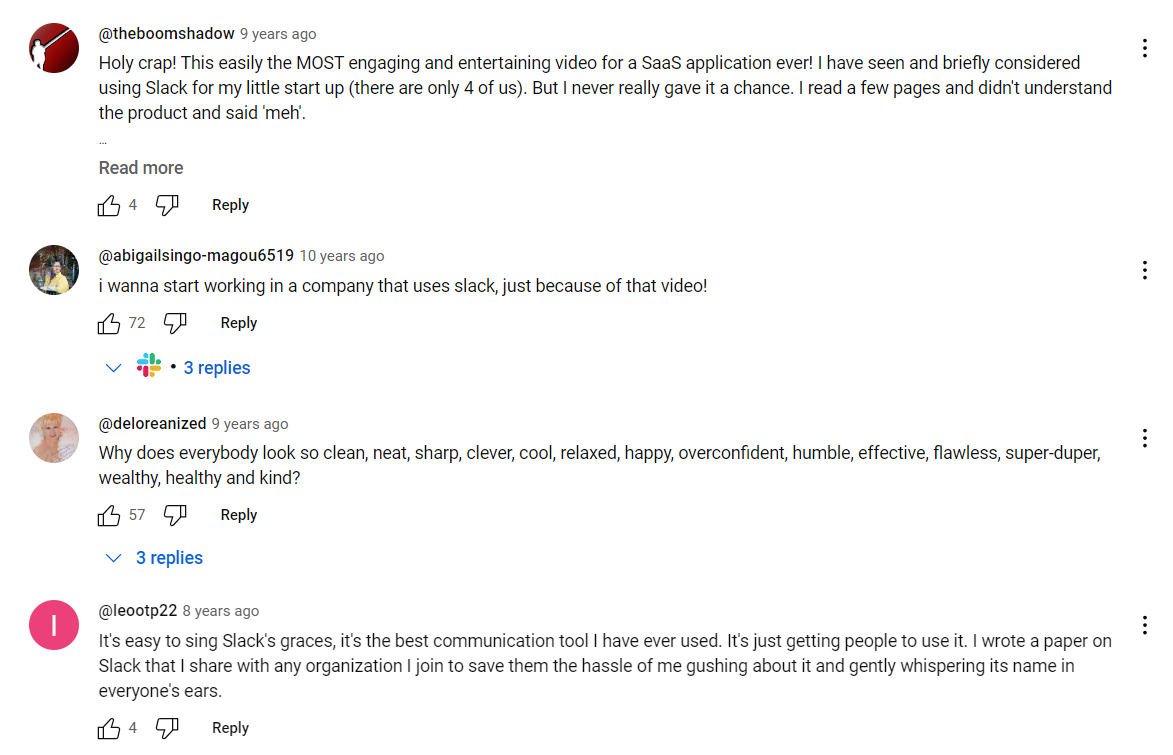 "So Yeah, We Tried Slack …" by Slack, comments