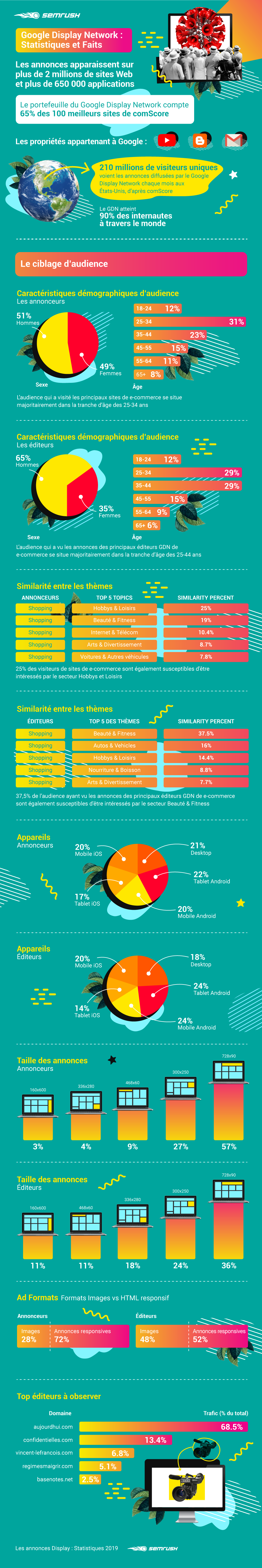 Display Advertising Stats 2019 SEMrush France