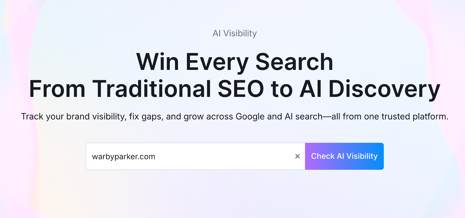Commencer par la boîte à outils de visibilité AI