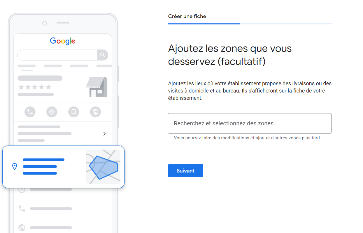 Google Business Profile - Ajoutez les zones que vous desservez