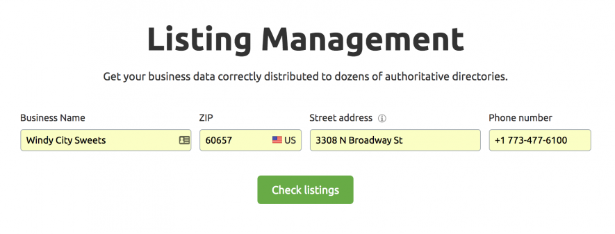 SEO local - Listing management