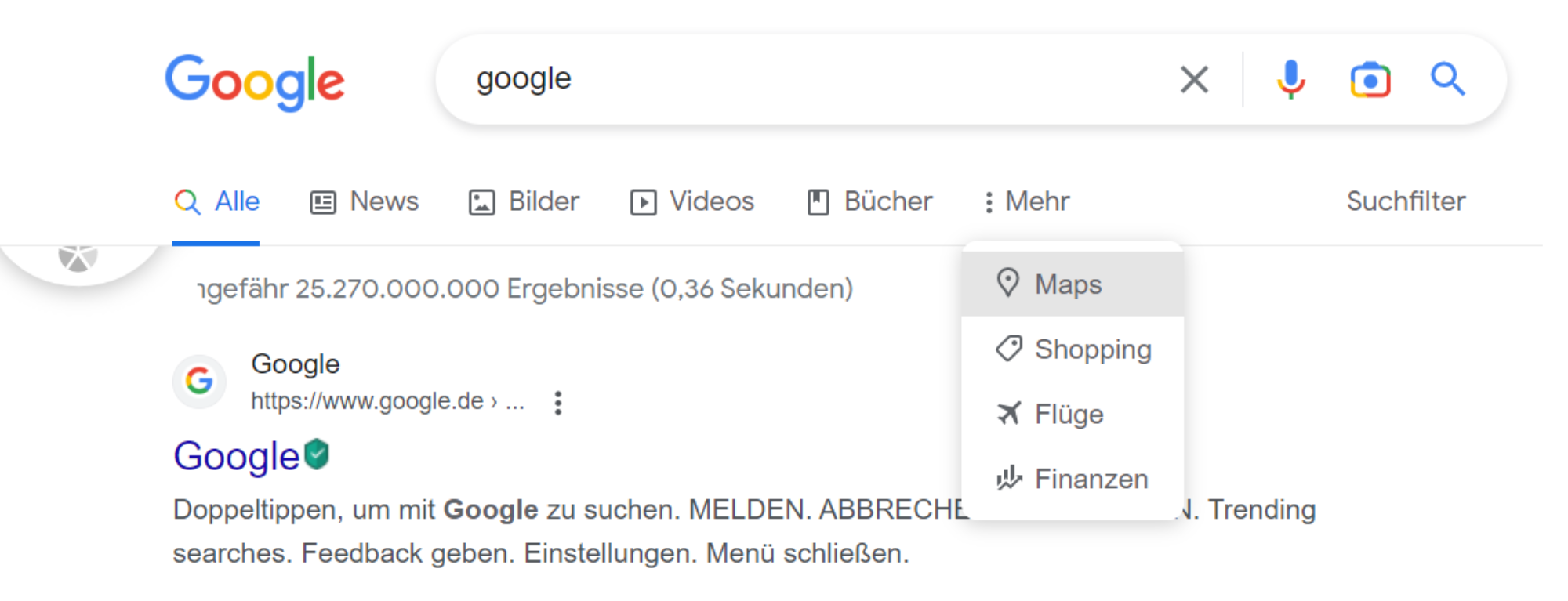 Google Suche