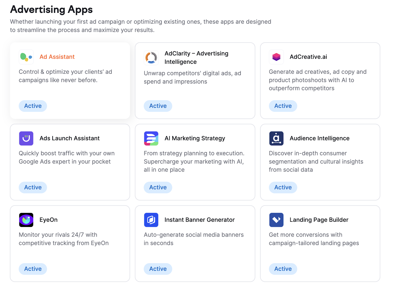 advertising apps