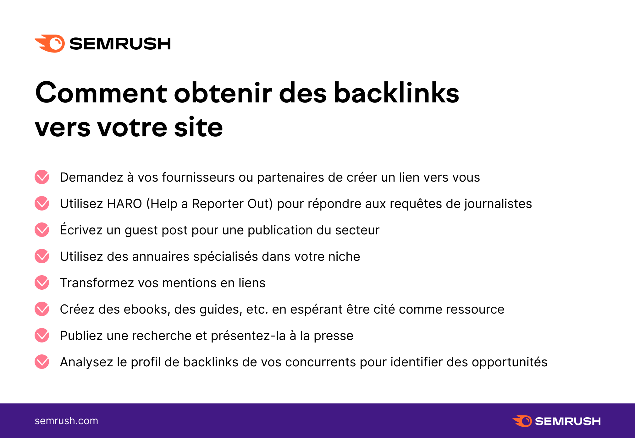 Comment obtenir des backlinks vers votre site
