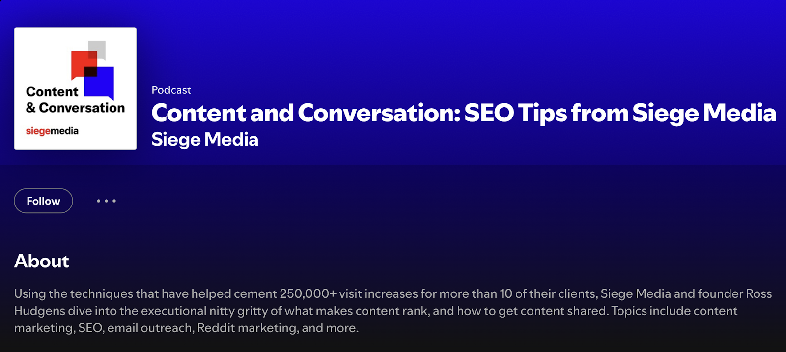  SEO Tips from Siege Media arsenic it appears connected Spotify.