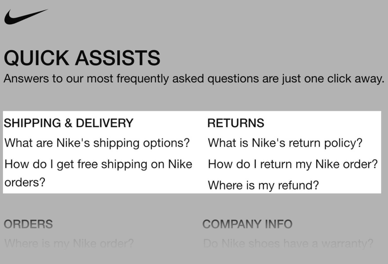 nike quick assist