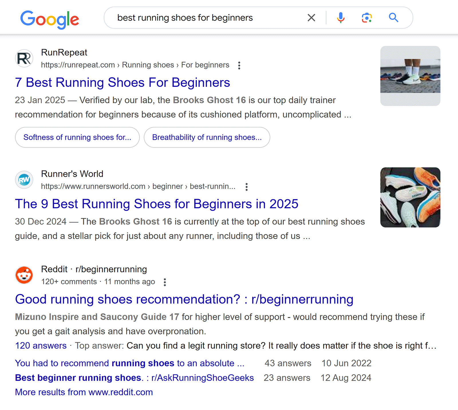 What Is Organic SEO? And How to Get Started in 2025 7 Google search results for 'best running shoes for beginners'