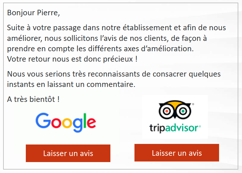 Avis Google My Business