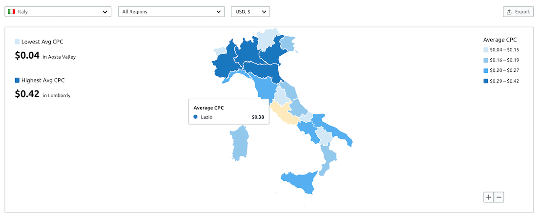 cpc map ti informa sui costi della pubblicità locale