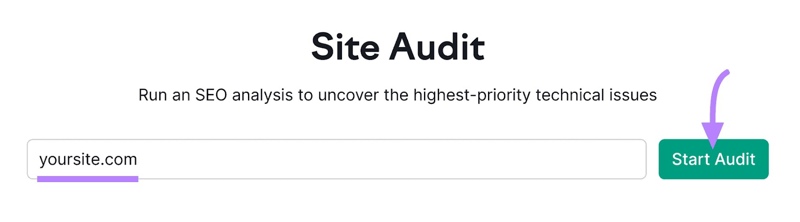 Site Audit tool