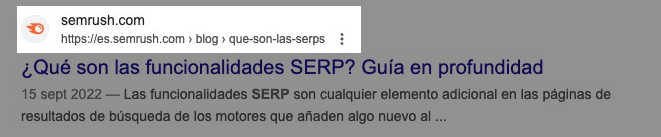 El resultado número #1 del ranking se muestra en la parte superior de las SERP.