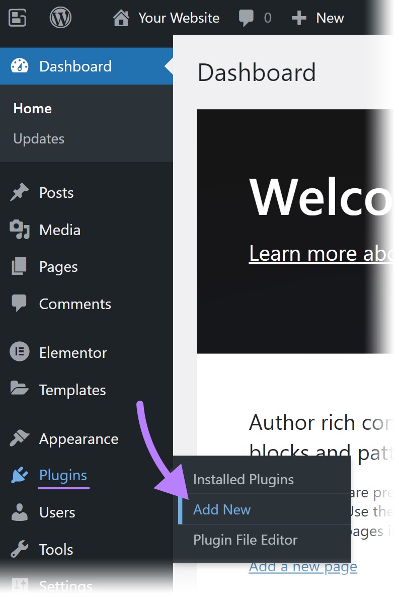 Add new plugin to a WordPress site