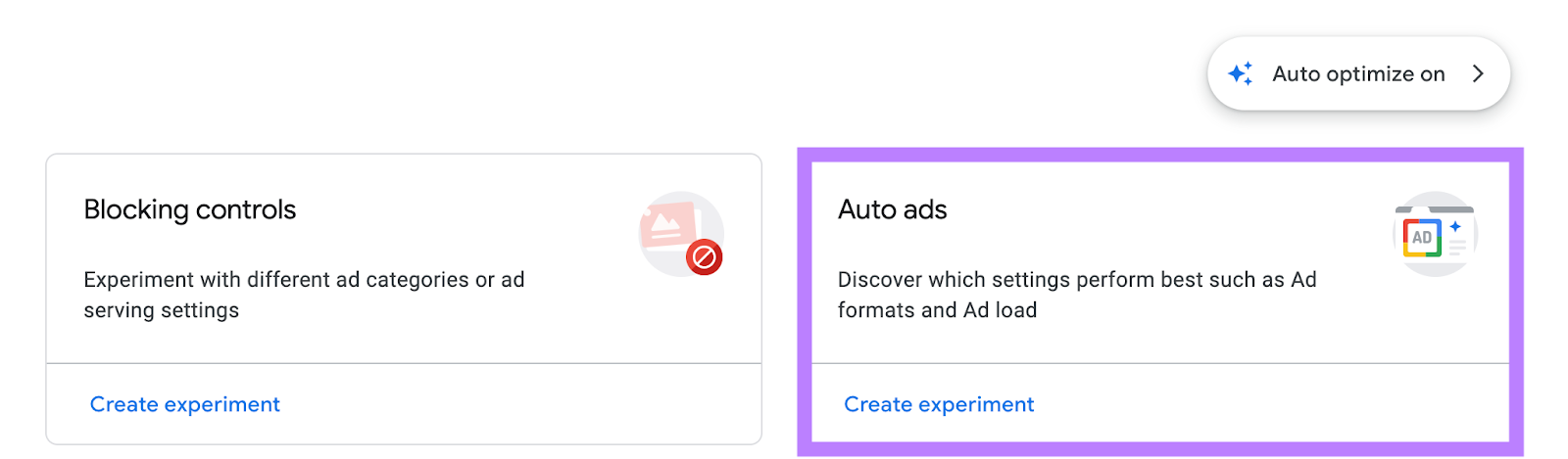 Google AdSense auto ads option highlighted