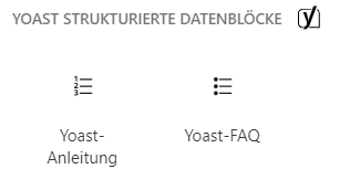 Yoast strukturierte Datenblöcke