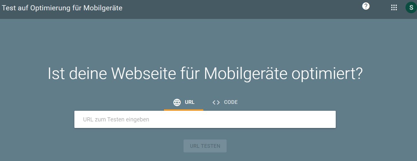 Googles Test für Mobilgeräte