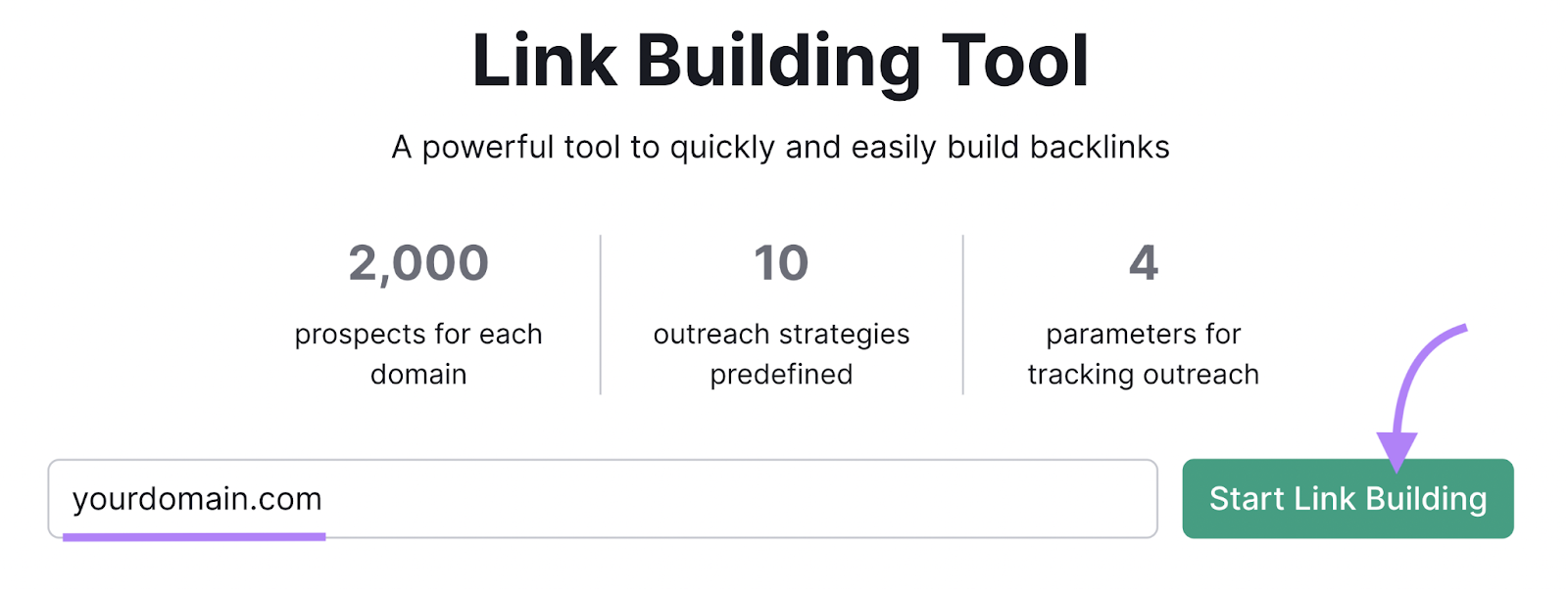 Ferramenta de Link Building da Semrush