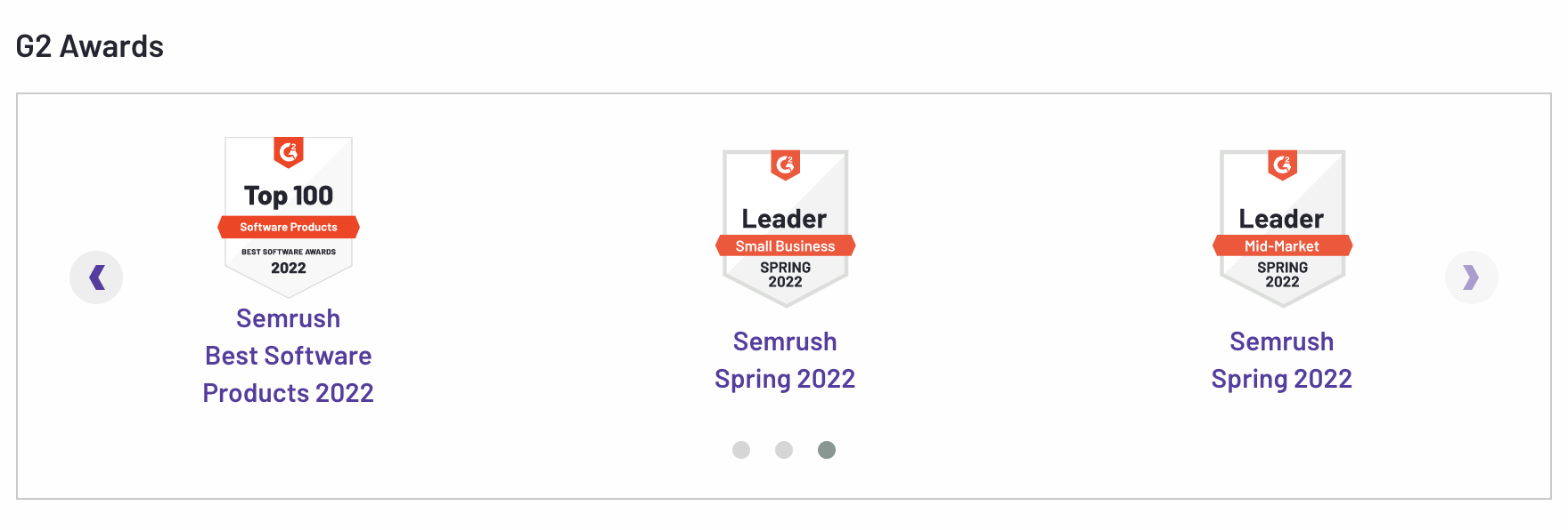 prêmio semrush