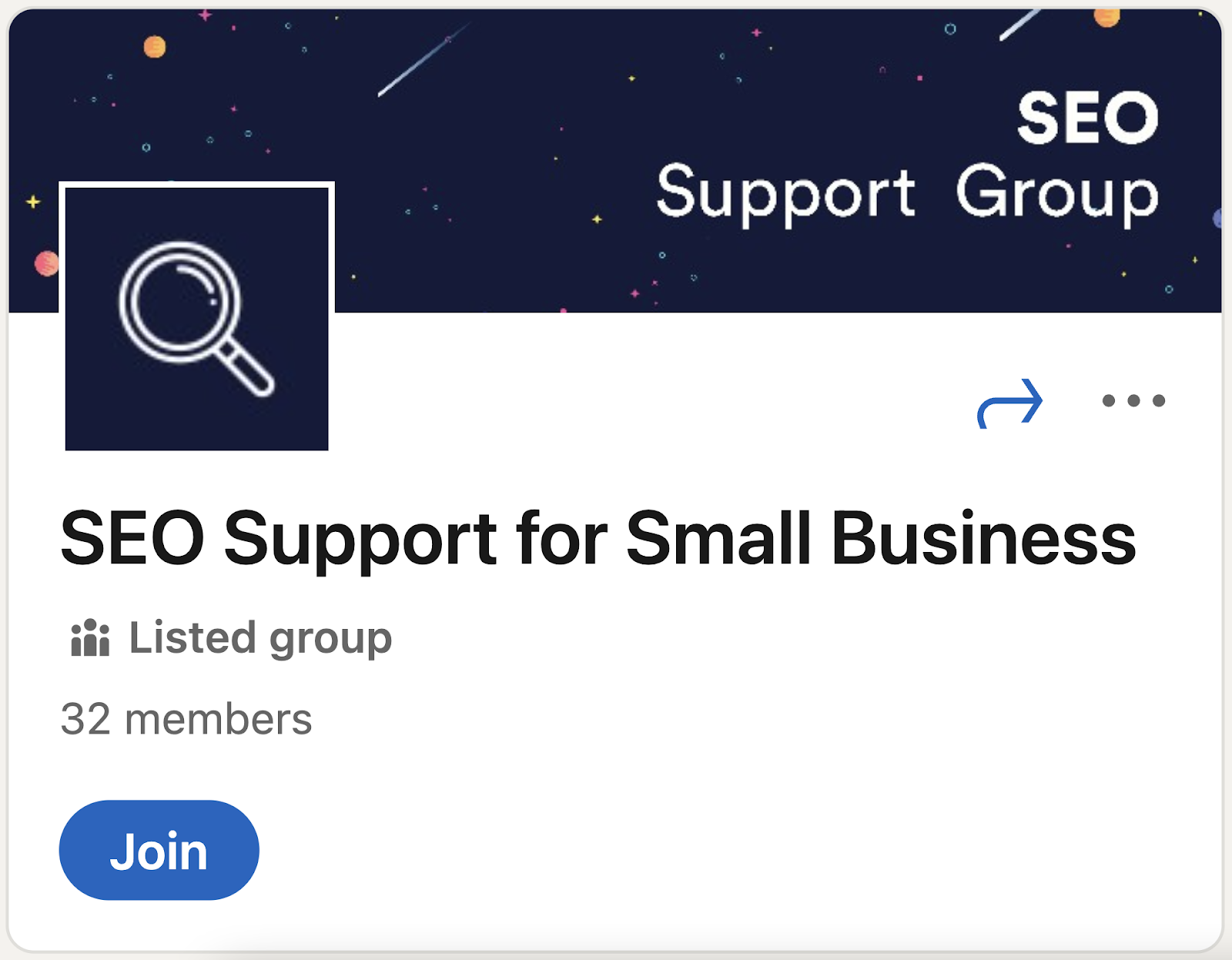 "SEO Support for Small Business" LinkedIn Group