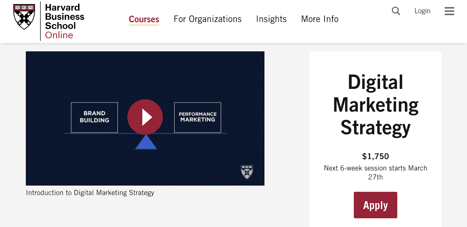 Digital Marketing Strategy course