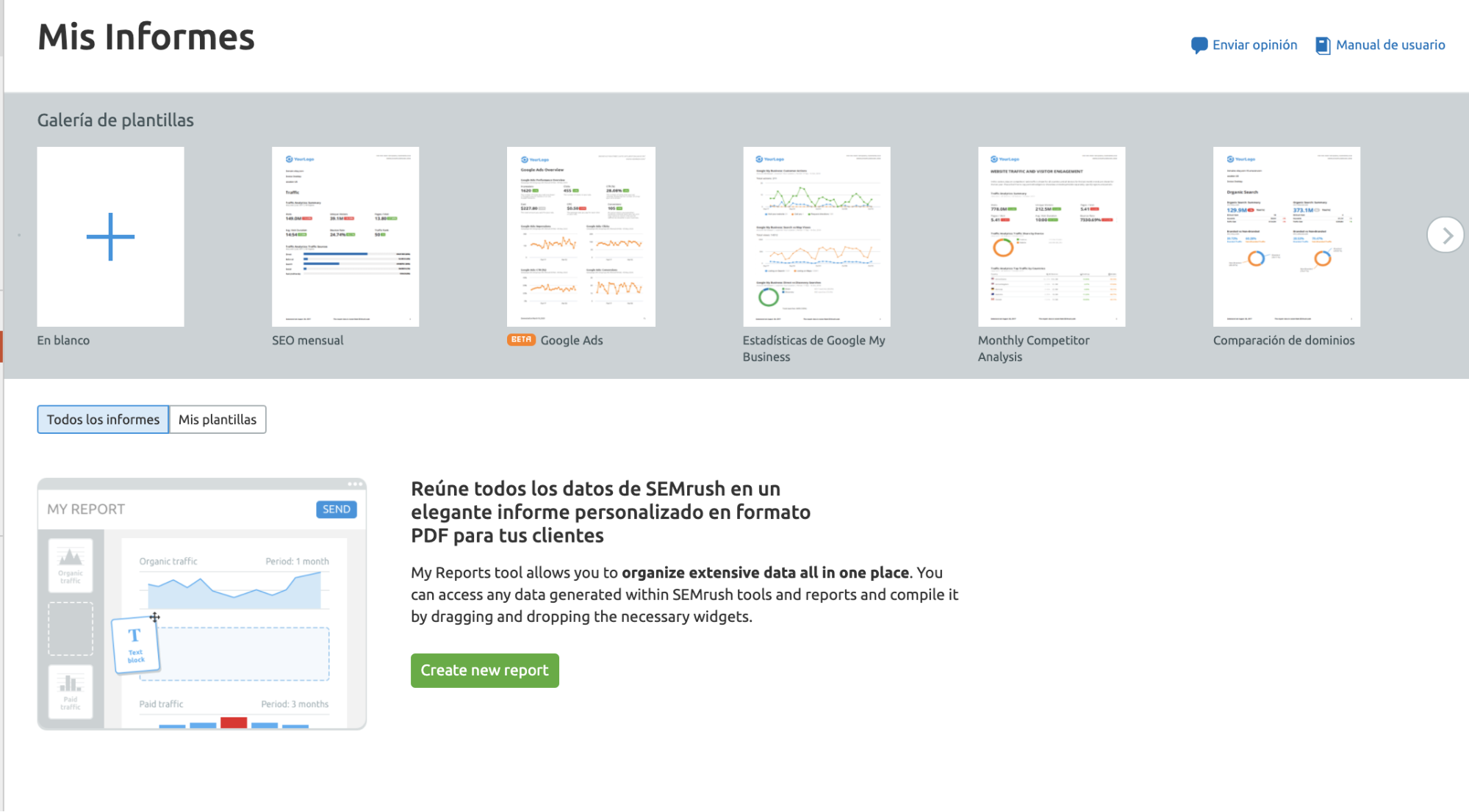 Flujo de trabajo comercio electrónico - Mis informes