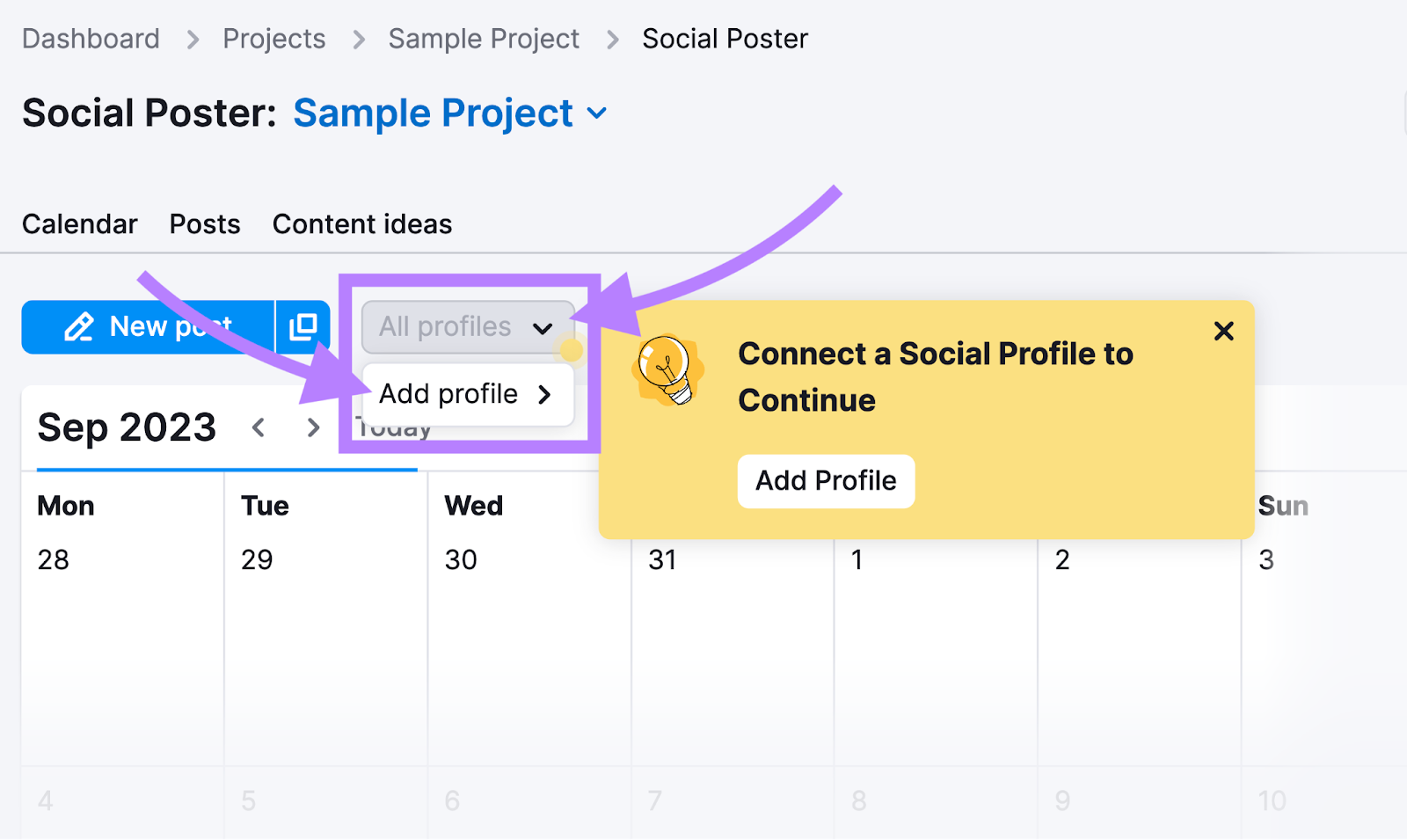 Connecting your social accounts to Social Poster