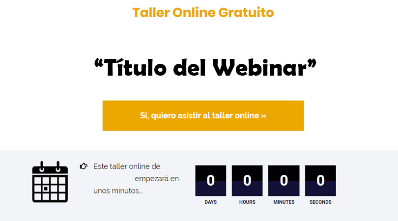 Contenido de Webinar - Preparación