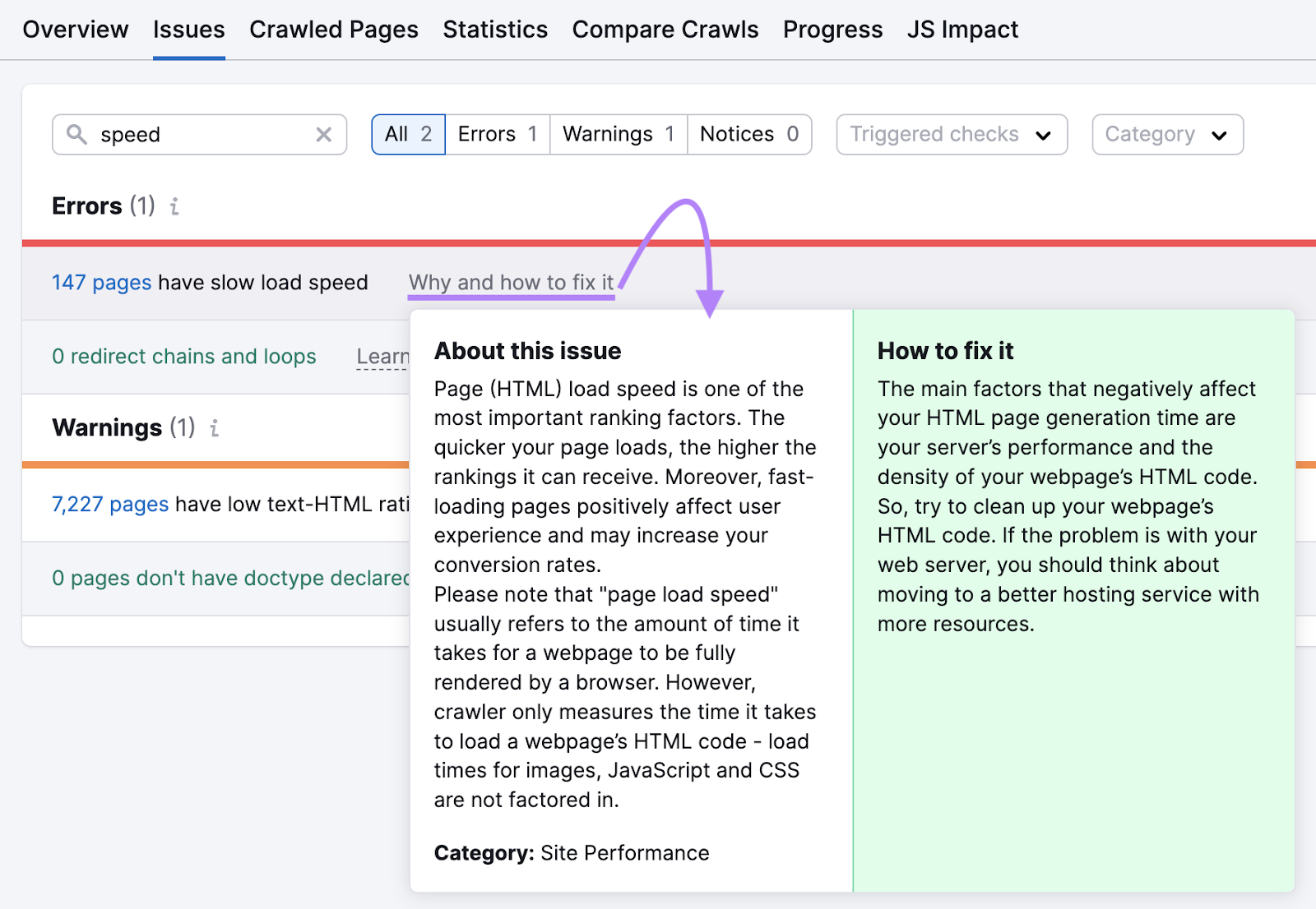 An example of why and how to fix a slow page load speed issue