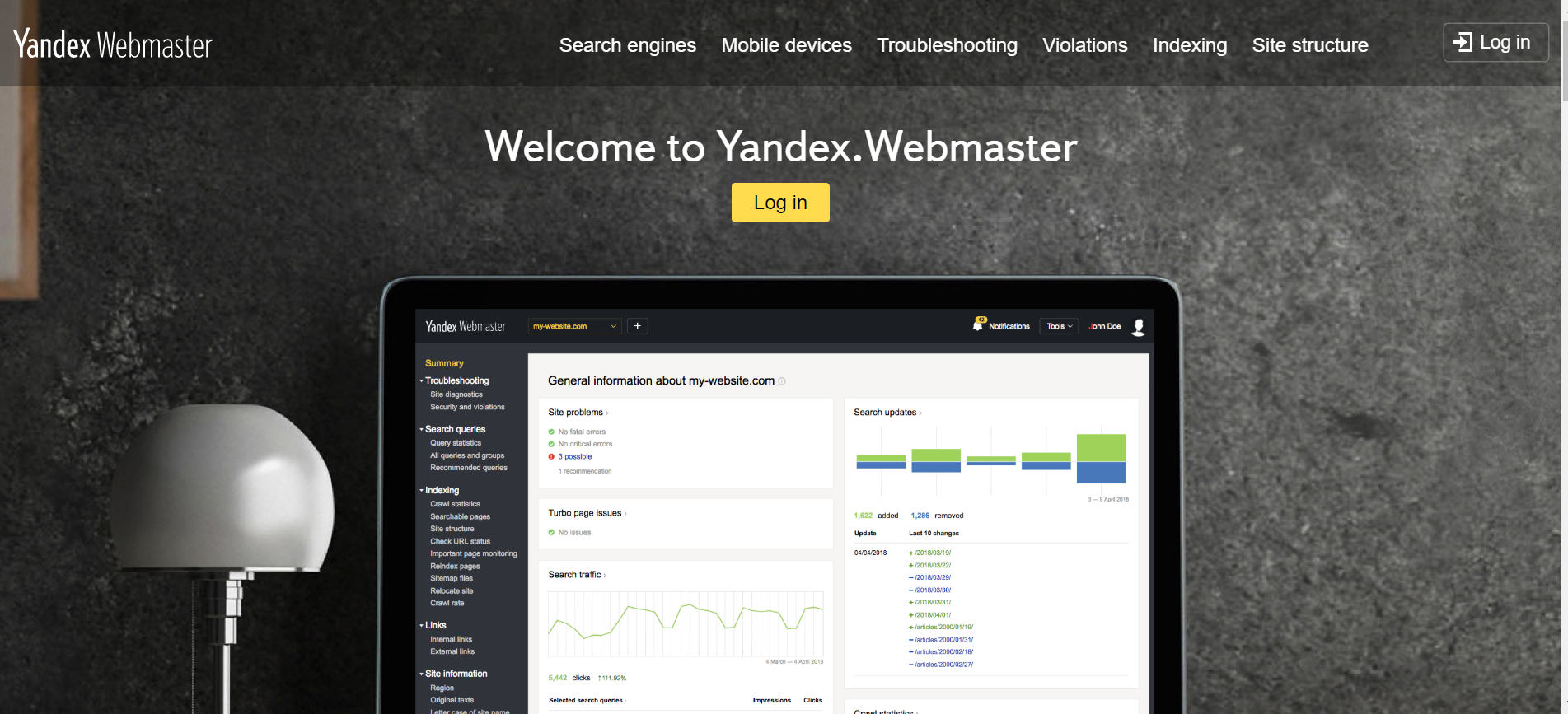 Yandex Webmaster Tools