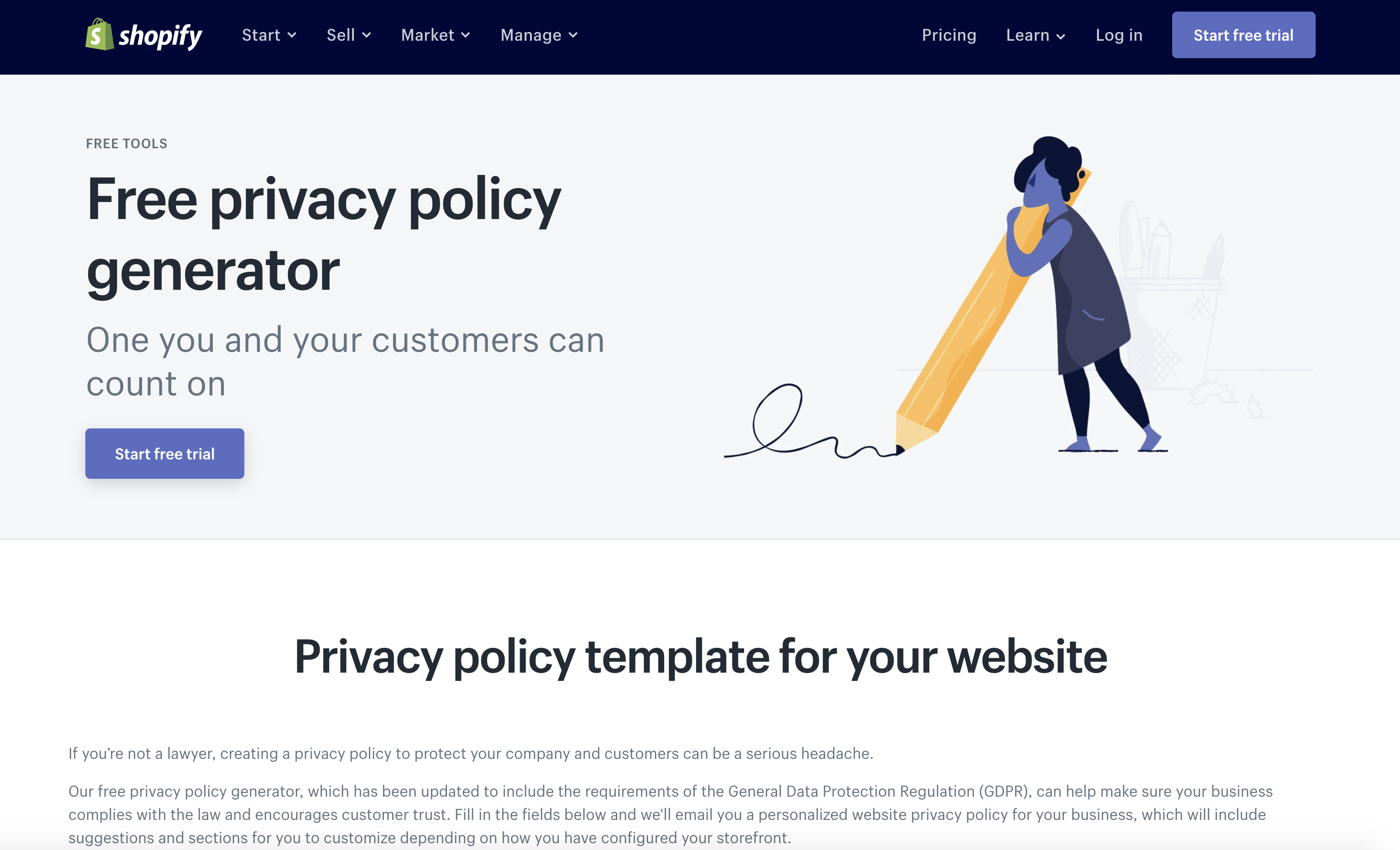 Shopify Privacy Policy Generator