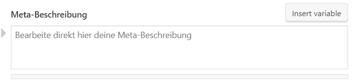 Meta-Beschreibung in Yoast bearbeiten