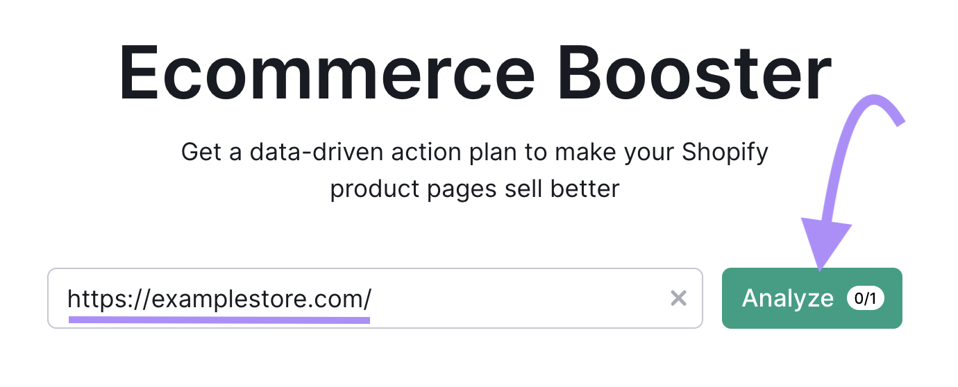 Ecommerce Booster search bar