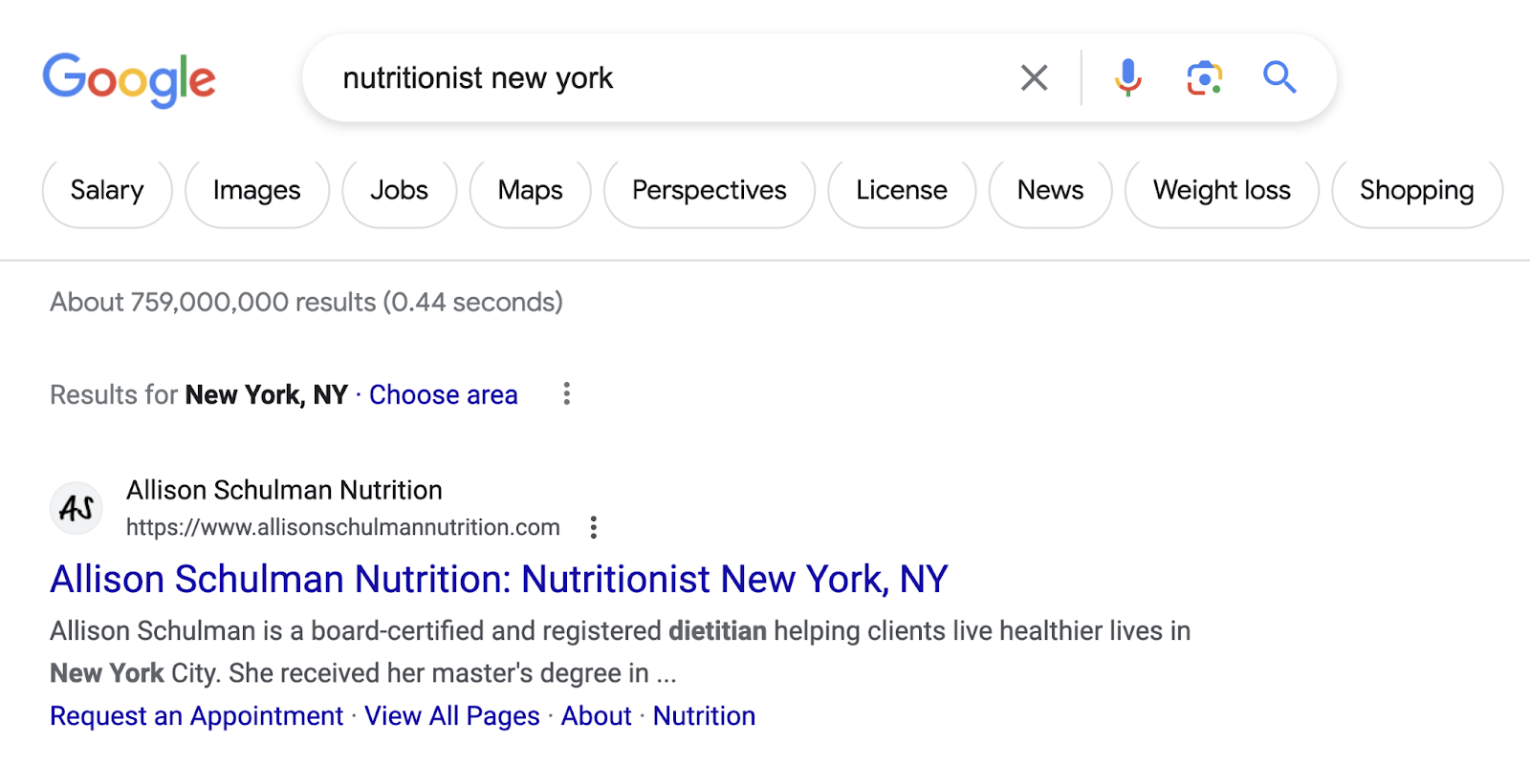 google effect   for "nutritionist caller   york"