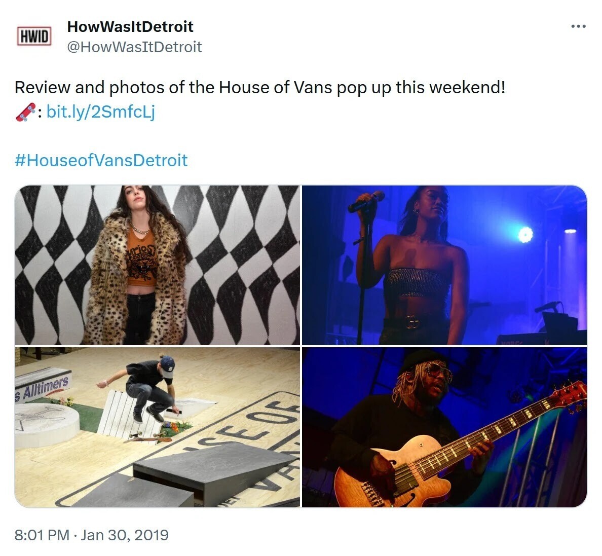 House of Vans’ pop-up event experience shared on X