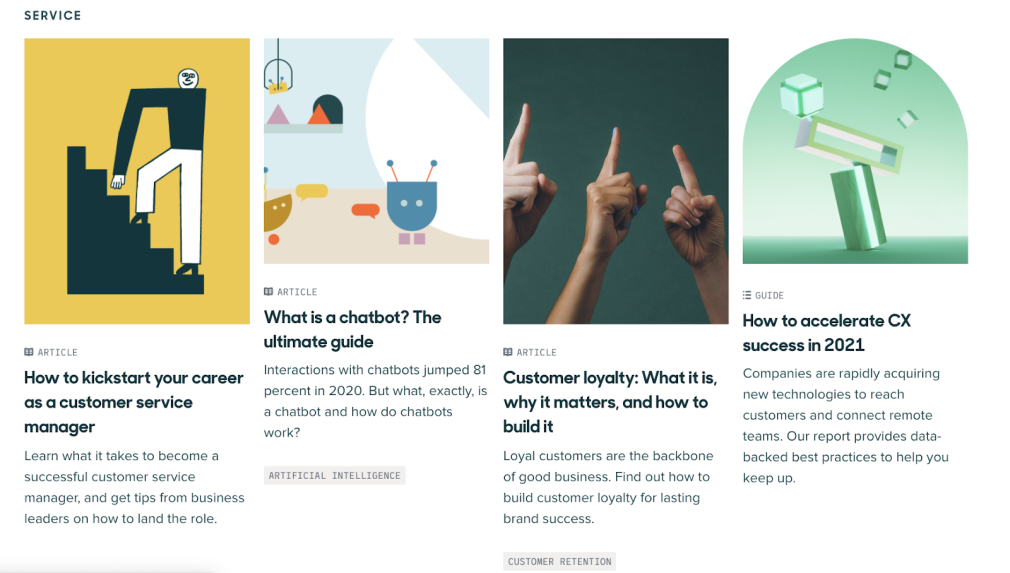 Content marketing examples - Zendesk