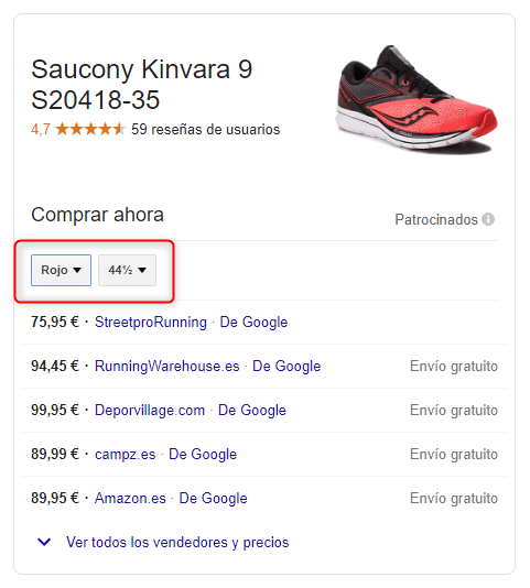 Google Shopping en Black Friday - Atributos opcionales