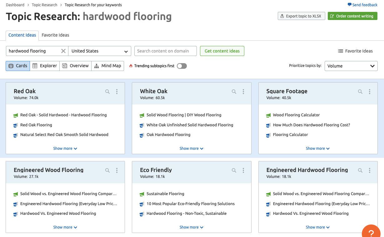 Topic research results for Hardwood flooring