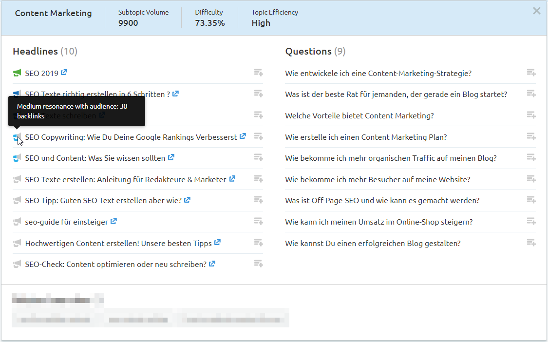 Backlinks in Topic Research