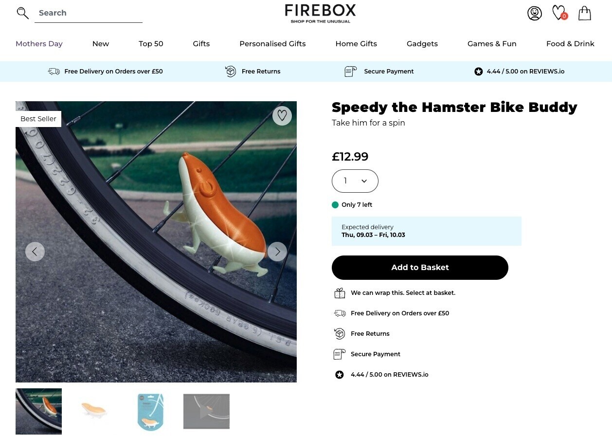 Firebox product pages