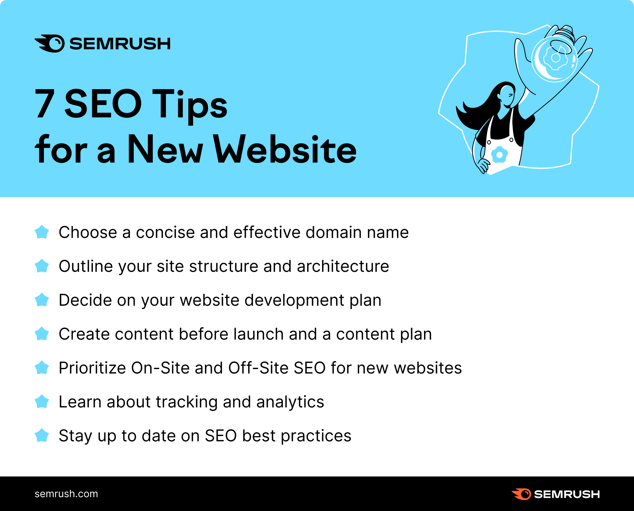 7 SEO Tips for a New Website (With Checklist)