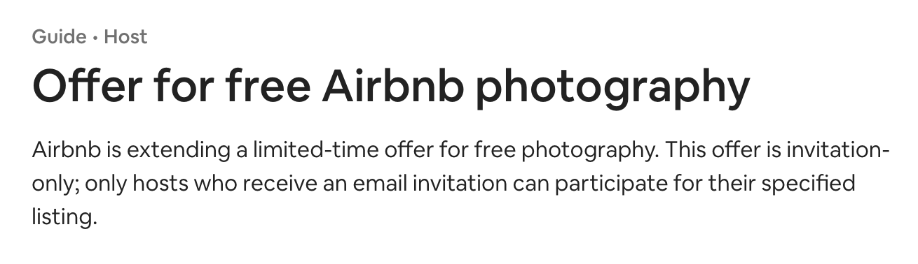 An example of an USP by Airbnb